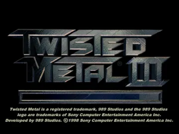 Twisted Metal 3 (US) screen shot title